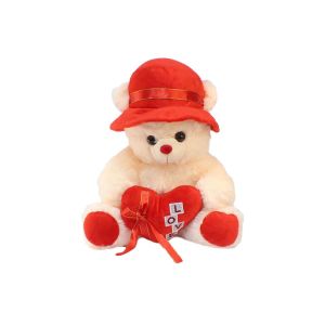Love Kalpli Şapkalı Peluş Ayıcık 40 cm 1 adet