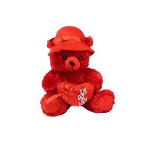 Love Kalpli Şapkalı Peluş Ayıcık 40 cm 1 adet