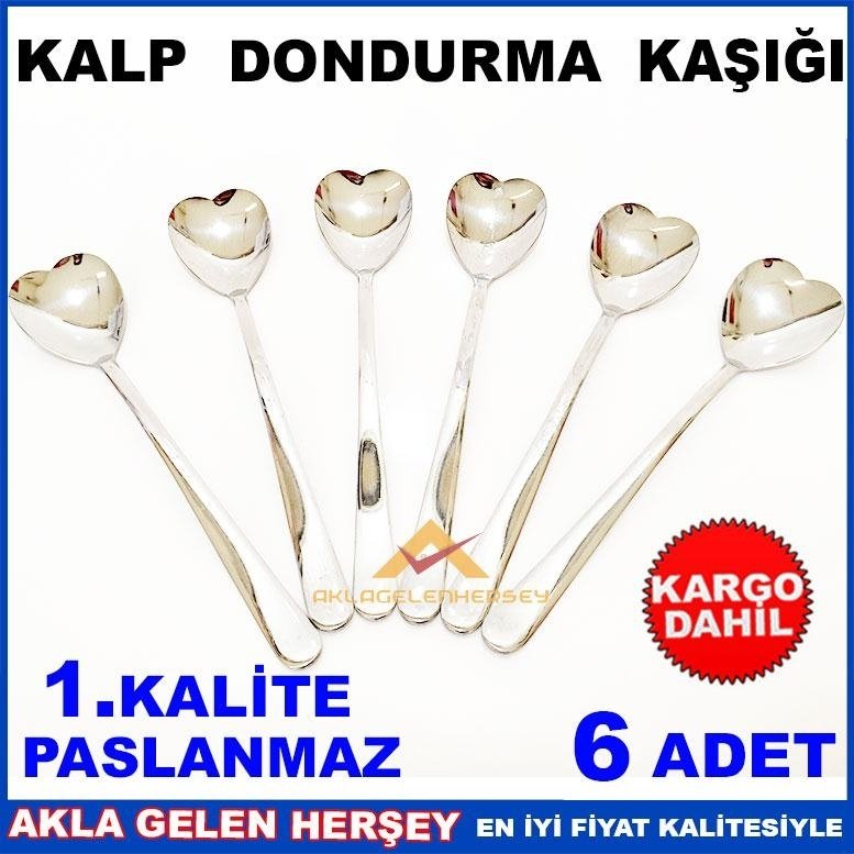 PASLANMAZ ÇELİK KALP MODEL 6 DONDURMA KAŞIĞI KD