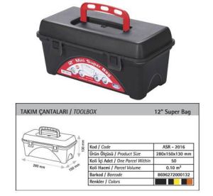 12inçSÜPER BAG TAKIM ÇANTASI TOOL BOX 28x15x13cm -2
