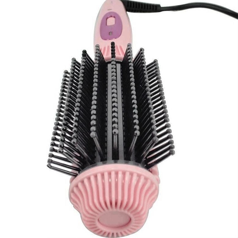 Gbrbabyllss Elektrikli Saç Düzleştirici,Şekillendirici Fırça Seramik Kaplama Elektronik Tarak