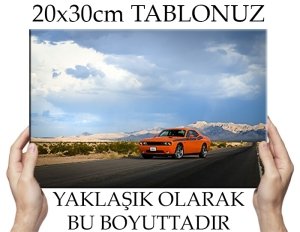 DAĞ DELEN CHALENGER 6 değişen ölçü ORİJİNAL KANVAS TABLO