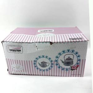 Pembe Emaye Çaydanlık Seti ikili Nostaljik Set Süper Kalite