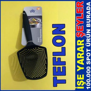 TEFLON 33cm ÇOK AMAÇLI SÜZGEÇLİ MUTFAK KÜREĞİ