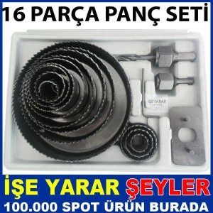 16 PARÇA AHŞAP KARTONPİYER ALÇIPAN PANÇ SETİ -2