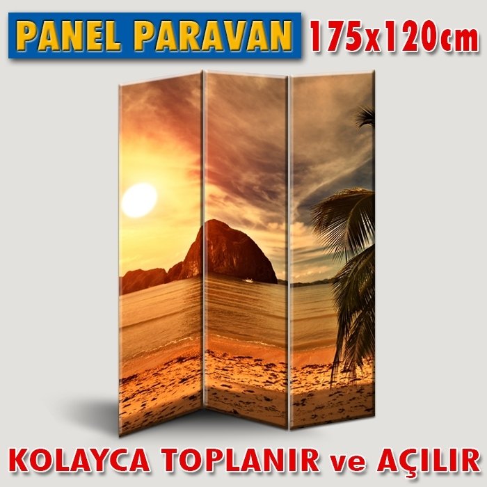 GÖRSELLİ KATLANIR PANEL BÖLME SİSTEMİ - GÜNBATIMI KUMSALDA