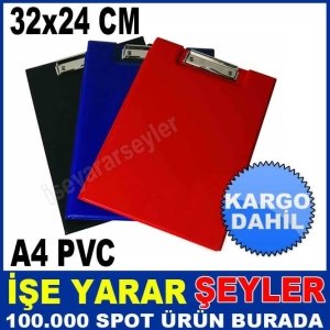 32x24 cm PVC KLİPS KAPAKLI DOSYA SEKRETERLİK KD