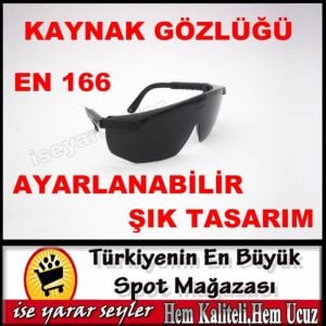 EN 166 AYARLANABİLİR ERGONOMİK KAYNAK GÖZLÜĞÜ -2