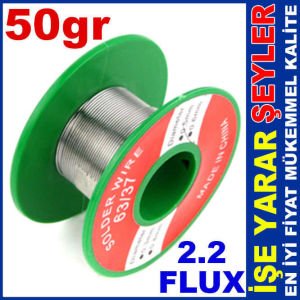 Hassas çalışmalar için en ince 50gr makaralı lehim teli 0.3mm PASTALI LEHİM TELİ EN İNCE LEHİM TELİ