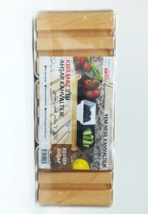 Kırılmaz Plastik Kase Ahşap 3Parça Kahvaltılık ve Çerezlik Takımı Yeni Nesil Ayrılabilen Kahvaltılık