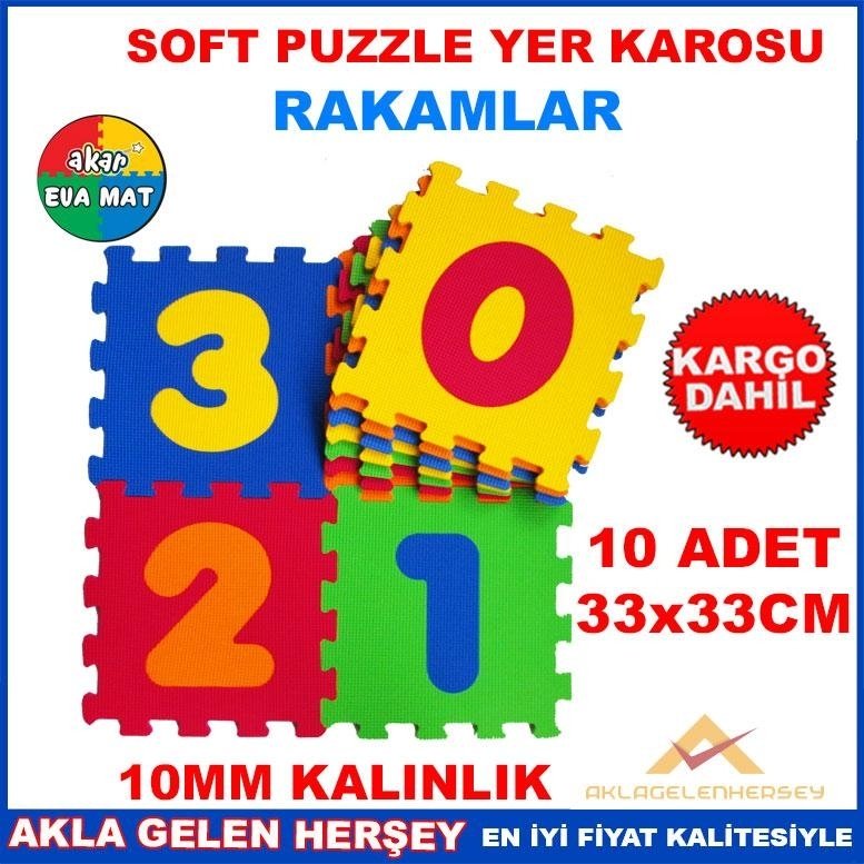 YUMUŞAK SOFT EVA PUZZLE YER KAROSU RAKAMLAR SETİ