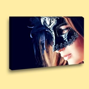 MASUM YÜZDEKİ MASKE 7 değişen ölçü ORİJİNAL KANVAS TABLO