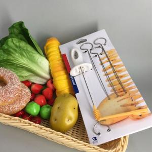 Patetes Cipsi Hazılama Şişi Evde Pratik Cips Hazırlama 4lü şiş