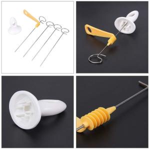 Patetes Cipsi Hazılama Şişi Evde Pratik Cips Hazırlama 4lü şiş