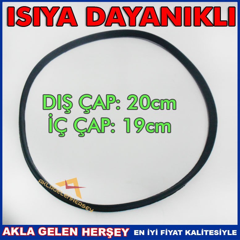 TAÇ DÜDÜKLÜ TENCERE LASTİĞİ 20cm DIŞ ÇAP-19cm İÇ ÇAP ÜNİVERSAL DÜDÜKLÜ TENCERE CONTASI KAUÇUK CONTA