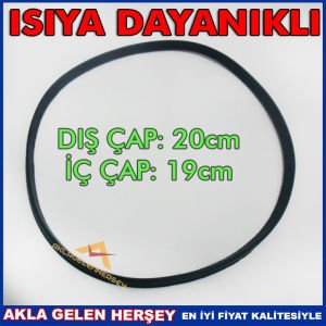 TAÇ DÜDÜKLÜ TENCERE LASTİĞİ 20cm DIŞ ÇAP-19cm İÇ ÇAP ÜNİVERSAL DÜDÜKLÜ TENCERE CONTASI KAUÇUK CONTA