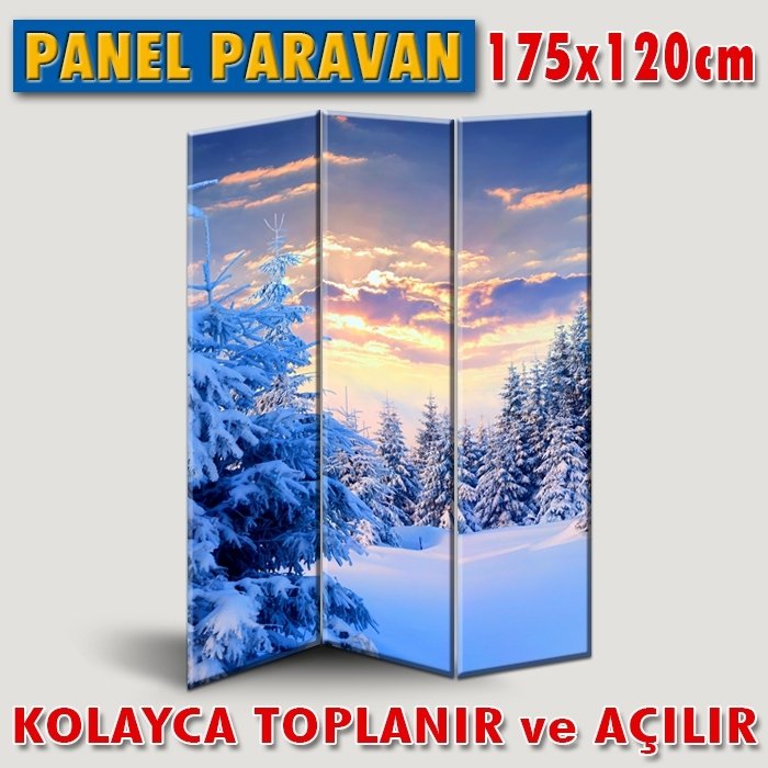 GÖRSELLİ KATLANIR PANEL BÖLME SİSTEMİ - GÜN IŞIĞI VE KAR