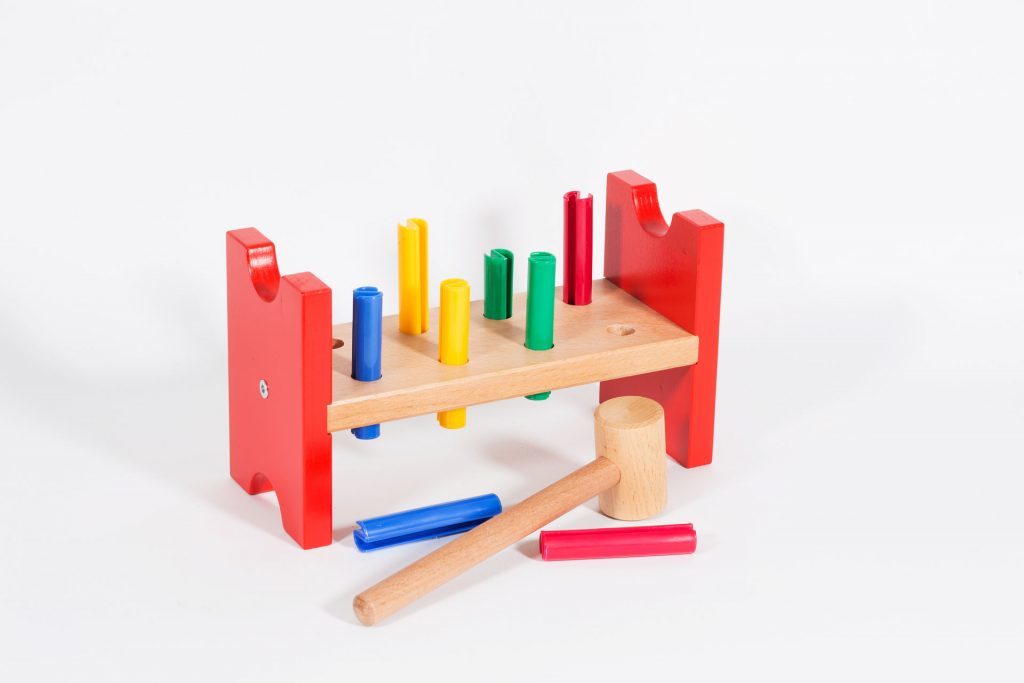 Ahşap Çekiç Bloğu. Motor Becerileri Gelişimi İçin Faydalı. Yerli Marka Yerli Üretim True Toys