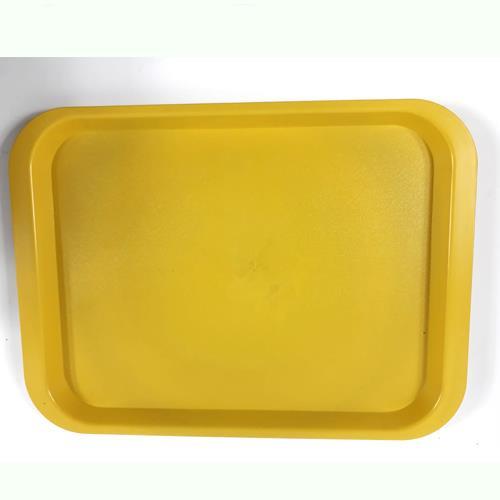 Ömür Boyu Kırılmayan Renkli Servis Tabağı küçük Boy 36x27 Cm sarı