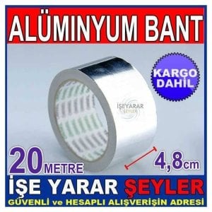 20 METRE UZUNLUĞUNDA ALÜMINYUM FOLYO BANT %100 İZOLE EDİCİ SIVI