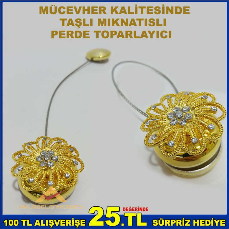 MIKNATISLI TELKARİ MODEL PERDE TOPARLAYICI