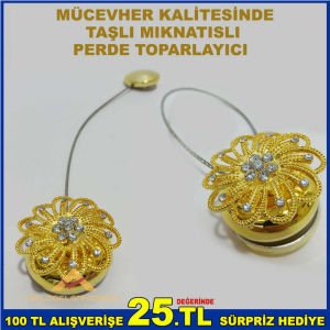 MIKNATISLI TELKARİ MODEL PERDE TOPARLAYICI