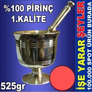 Küçük Boy Ömür Boyu Garanti Full Pirinç Havan