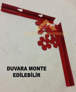 60x22cm BOYUTLARINDA ÇİÇEK MODEL DUVARA MONTE EDİLEBİLİR DEKORATİF TASARIMLI DUVAR RAFI