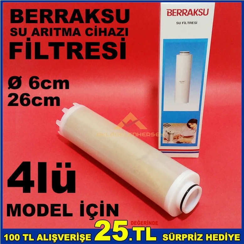 Berrak su arıtma cihazı için orjinal filtre reçine BERRAKSU SU ARITMA CİHAZI FİLTRESİ REÇİNE FİLTRE