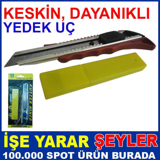 KESKİN YEDEK UÇLU KIRMIZI RENK MAKET BIÇAĞI-3