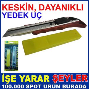 KESKİN YEDEK UÇLU KIRMIZI RENK MAKET BIÇAĞI-3