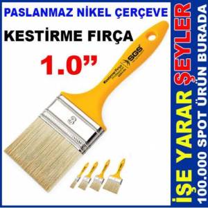 Paslanmaz Nikel Çerçeve 1.0'' Boy Kestirme Fırça