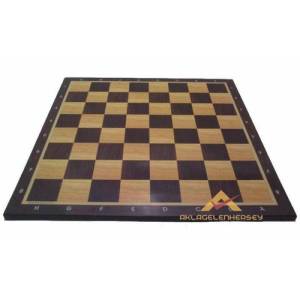 Turnuva Tipi Kaliteli Ahşap Satranç Tahtası Sehpası Ve Plastik Satranç Piyon Takımı Seti