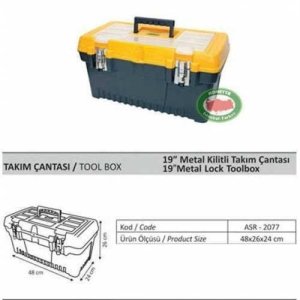19' SÜPERBAG METAL KİLİT TAKIM ÇANTASI 48x24 KD