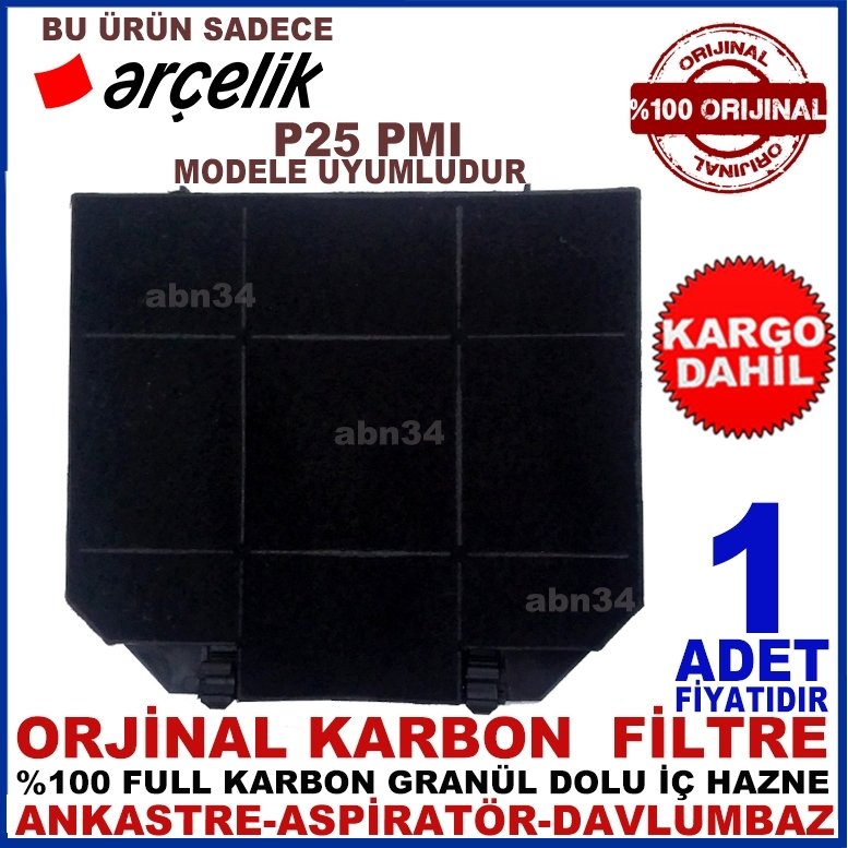 ARÇELİK P25 PMI ANKASTRE DAVLUMBAZ FİLTRESİ-1013