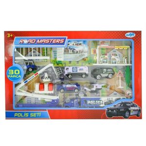 Oyuncak Merdivenli Die Cast Metal Polis Seti
