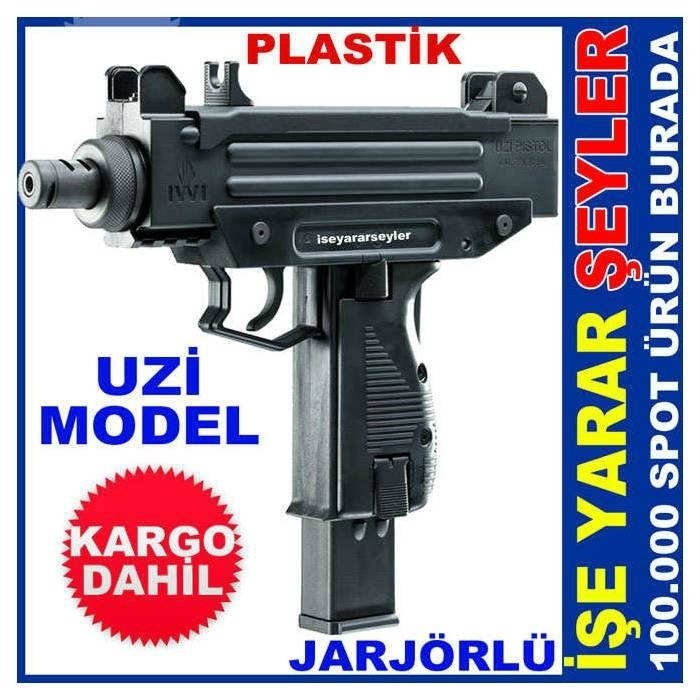 UZİ MODEL BONCUK ATAN PLASTİK OYUNCAK TABANCA KD