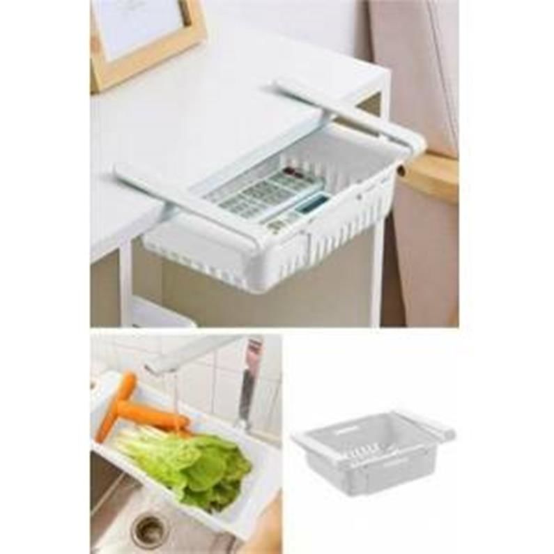 Ayarlanabilir Buzdolabı Dolap Içi Düzenleyici Çok Amaçlı Sepet Çekmece Asılabilir Raf