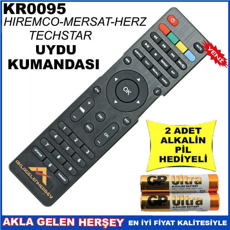 HİREMCO UYDU CİHAZI Receiver KUMANDASI KR0095