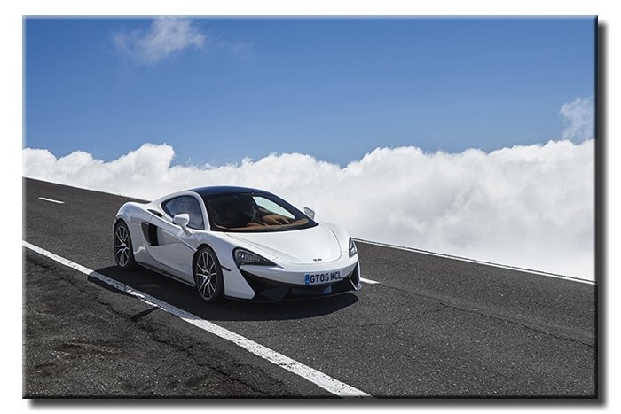 BULUTA ÇIKAN MCLAREN 6 değişen ölçü ORİJİNAL KANVAS TABLO