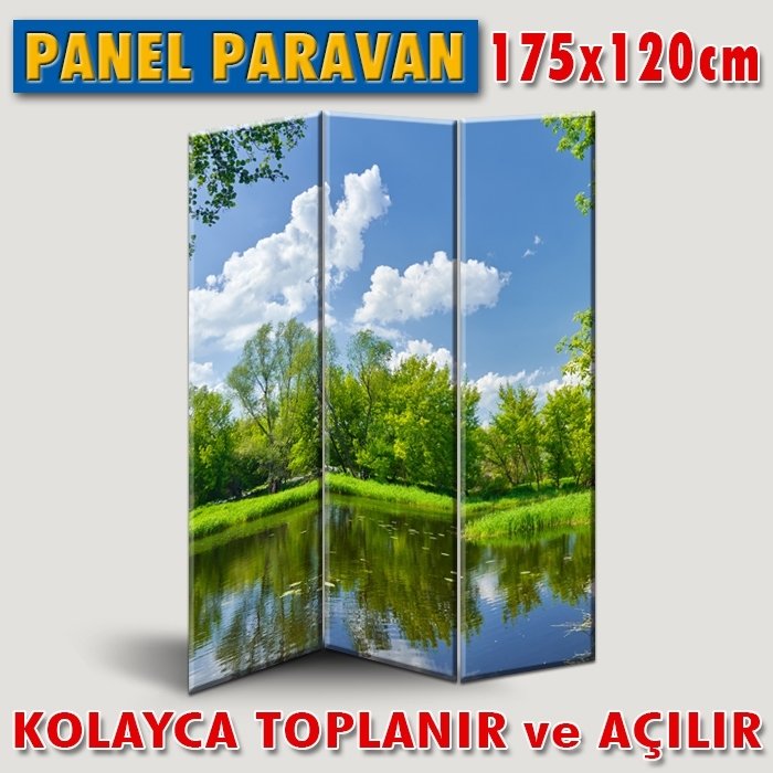 GÖRSELLİ KATLANIR PANEL BÖLME SİSTEMİ - PEYZAJ YEŞİL DOĞA
