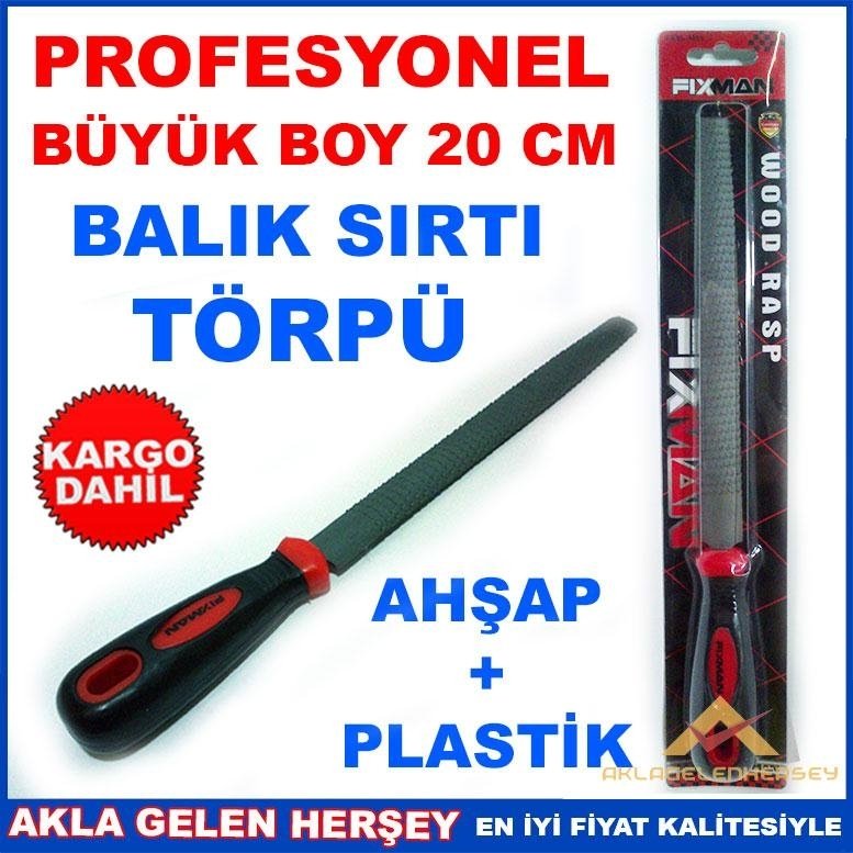 AHŞAP VE PLASTİK İÇİN BÜYÜK BOY BALIKSIRTI TÖRPÜ