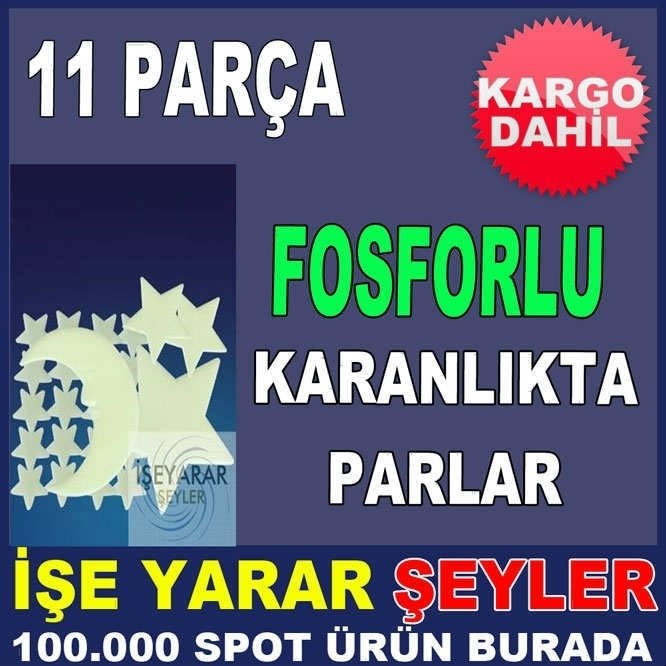KARANLIKTA PARLAYAN FOSFORLU TAVAN SÜSÜ KD