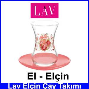 Lav Elçin Çay Takımı Kaliteli Cam Ürün Şık Tasarım Cam Sağlığı