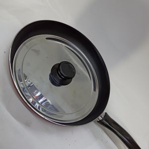 Teflon 30 cm Çapında Piyasa Malı 1.5 mm İnce Aliminyum Özel Kalite Kapaklı Balık Tavası