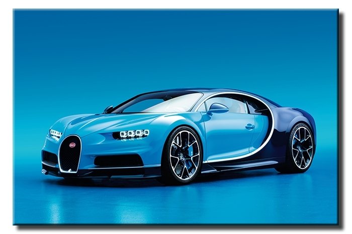 BUGATTİ YENİ ARABASI 6 değişen ölçü ORİJİNAL KANVAS TABLO