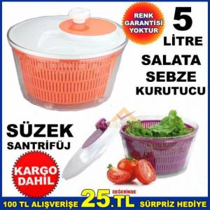 Pratik Salata Kurutucusu Sebze Kurutucu Süzekli Santrifüj Kase