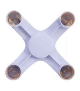 Sade Avize Tarzı Çoklu Duy E27 Vidalı 4'lü Duy Çoklayıcı 4in1 Tak Kullan Tüm Standart Ampüllere Uyar