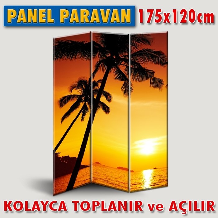 GÖRSELLİ KATLANIR PANEL BÖLME SİSTEMİ - PALMİYE İLE GÜZEL AN