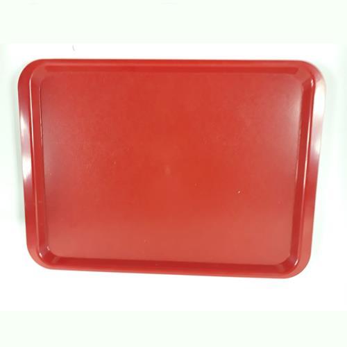 Ömür Boyu Kırılmayan Renkli Servis Tabağı küçük Boy 36x27 Cm kırmızı